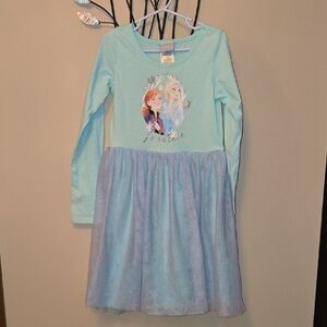 Disney Frozen Light Blue Long Sleeve Dress